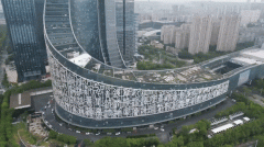 在合肥的都市天际线中